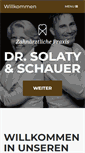 Mobile Screenshot of praxis-dr-weisse-schauer.de