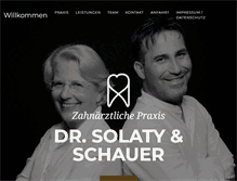 Tablet Screenshot of praxis-dr-weisse-schauer.de
